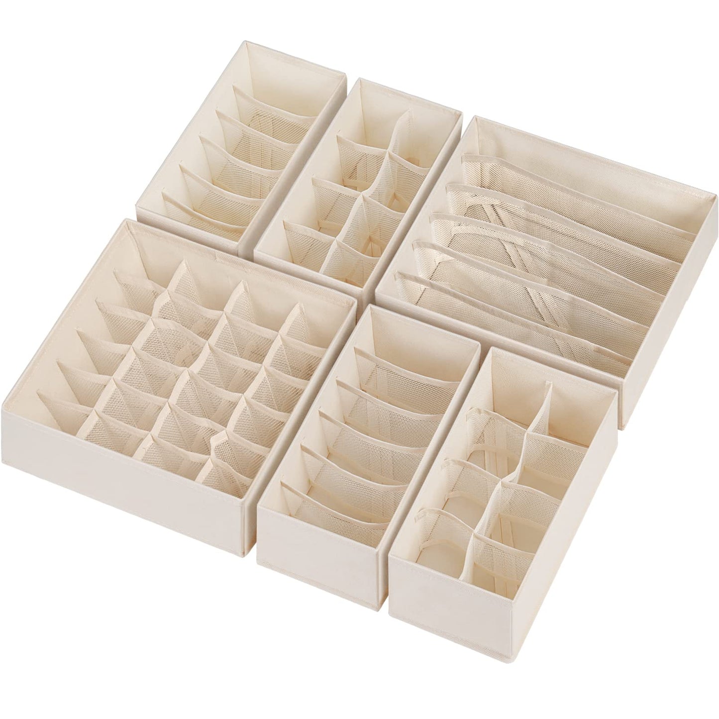 Drawer Organizer Dividers Fabric Foldable Closet Storage Bins Underwear Socks Bra Scarf Organizer