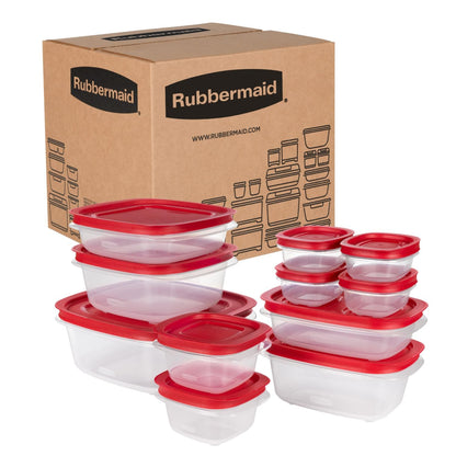 Food Storage Containers Set, 22-Piece Rectangle & Square with Lids