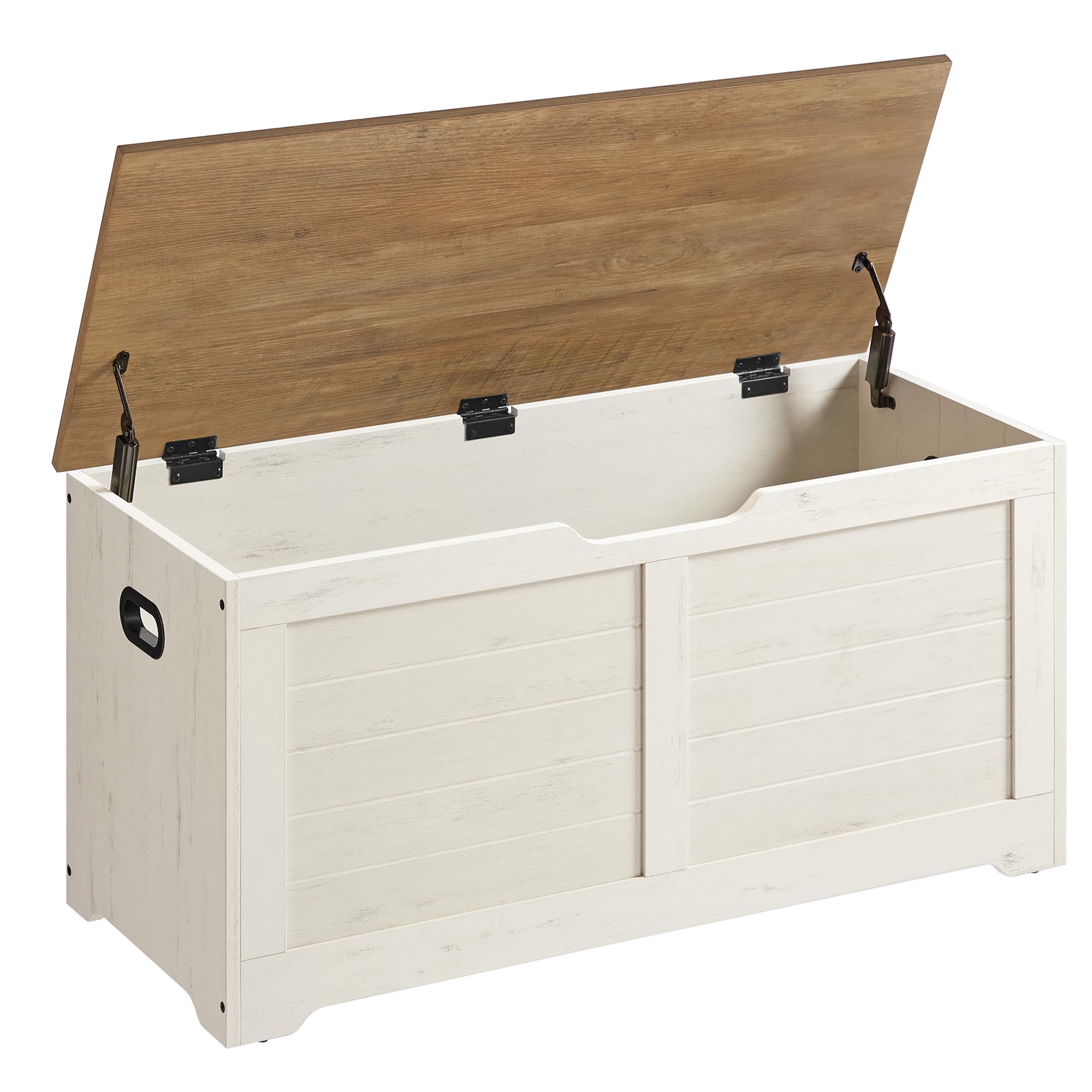 VASAGLE Storage Chest, Storage Trunk with 2 Safety Hinges, Storage Bench