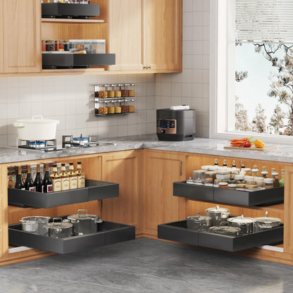 Expandable Pull Out Cabinet Organizer Slide Out Drawer Kitchen Cabinet Storage Rack