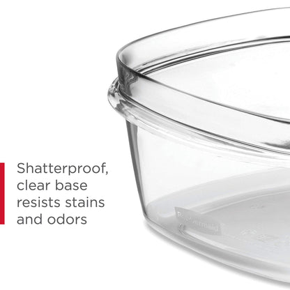 Food Storage Container Set, 10-Piece, BPA-Free, Microwave & Dishwasher Safe, Grey