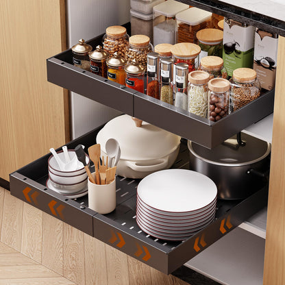 Pull Out Cabinet Organizer Drawer Storage Rack for Kitchen Cabinets