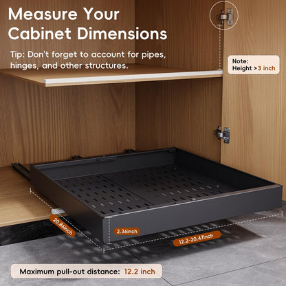 Pull Out Cabinet Organizer Drawer Storage Rack for Kitchen Cabinets