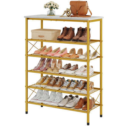 Tajsoon 6-Tier Shoe Rack Organizer