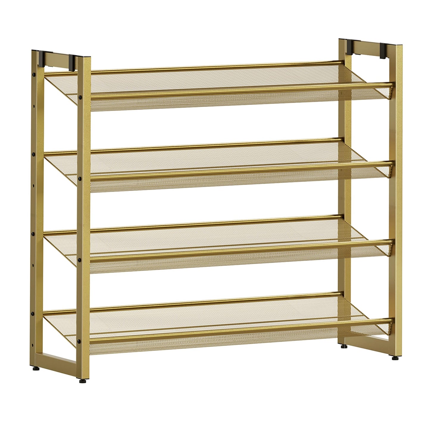 Shoe Rack 8 Tier Metal Shoe Organizer Stackable Adjustable Shelves Closet Entryway Storage Rack 32–40 Pairs