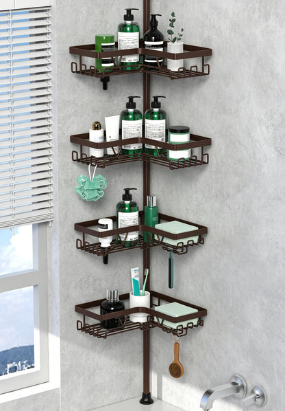 DAOYA Corner Shower Caddy Tension Pole