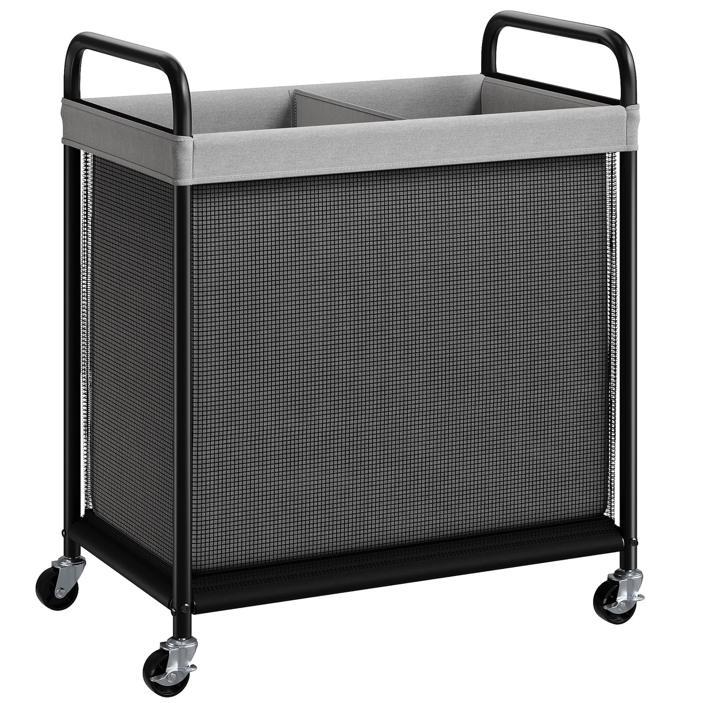 Rolling Laundry Hamper with Wheels Removable Liner Bag Laundry Sorter Clothes Hamper Cart Bedroom Bathroom Dorm Storage Organizer