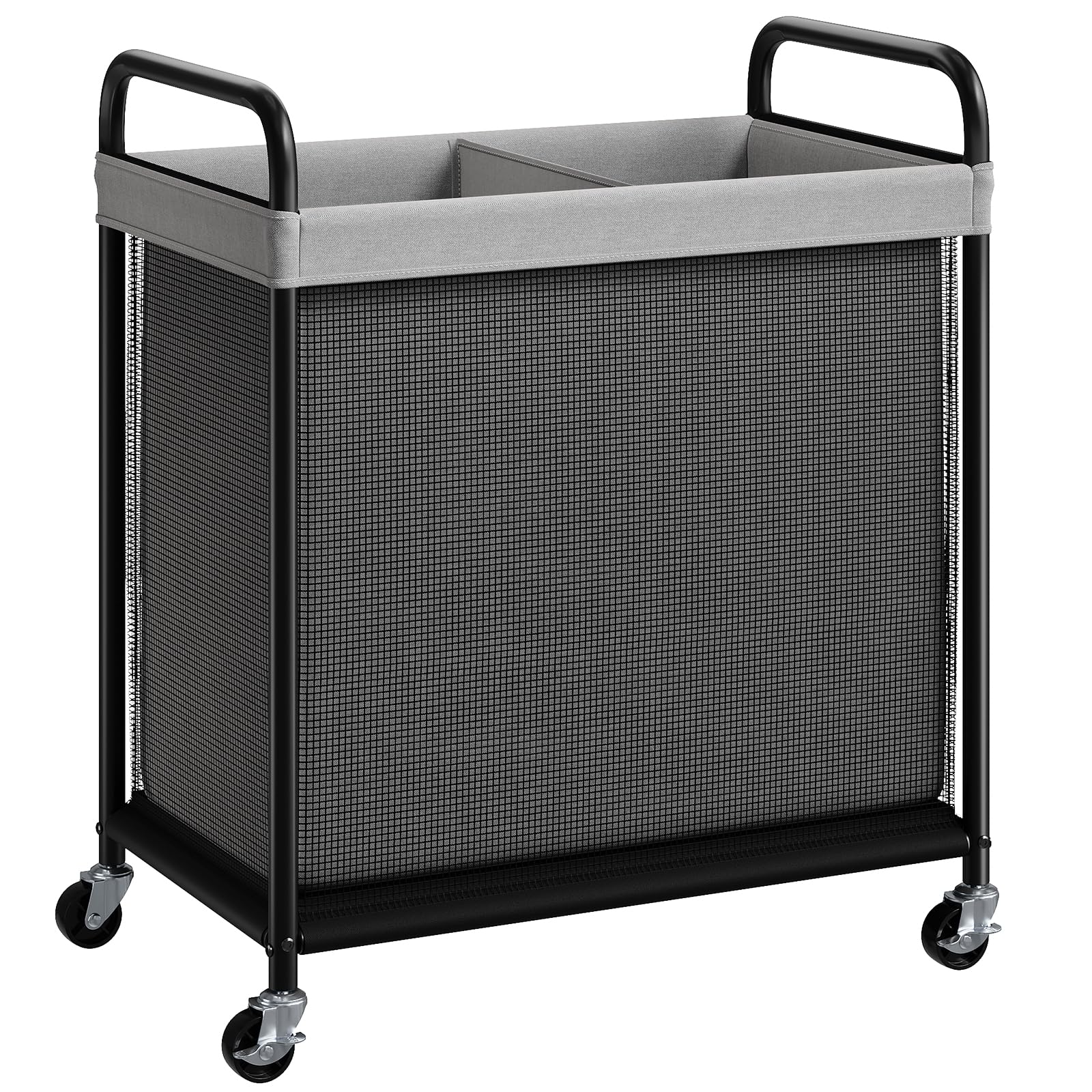 Rolling Laundry Hamper with Wheels Removable Liner Bag Laundry Sorter Clothes Hamper Cart Bedroom Bathroom Dorm Storage Organizer