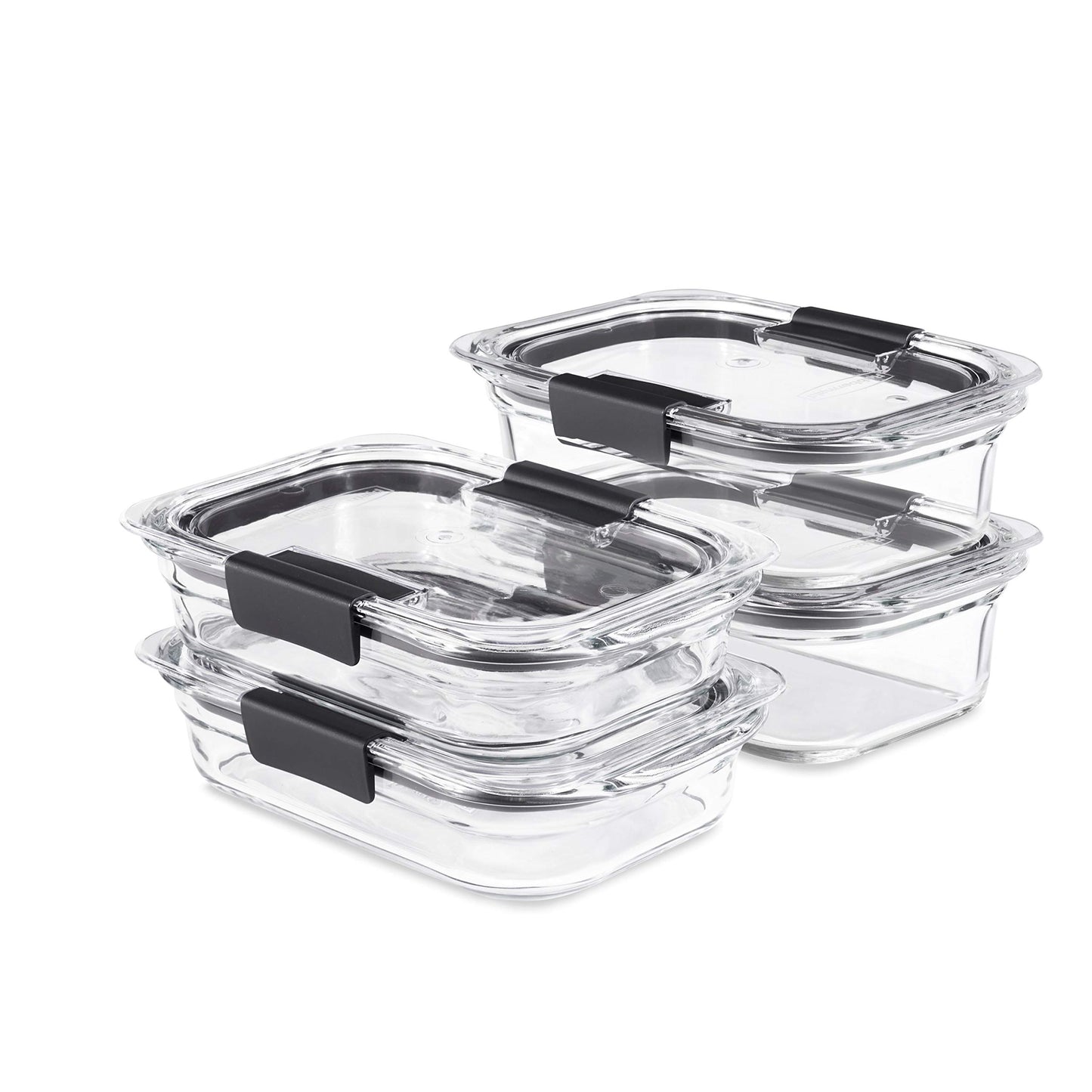 Glass Food Storage Containers Set of 9, Leak-Proof, BPA-Free, Clear