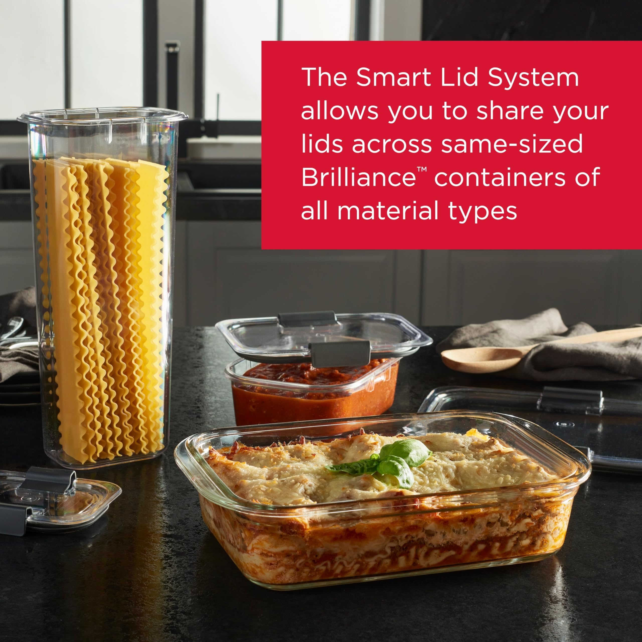 Glass Food Storage Containers Set of 9, Leak-Proof, BPA-Free, Clear