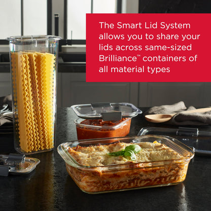 Glass Food Storage Containers Set of 9, Leak-Proof, BPA-Free, Clear