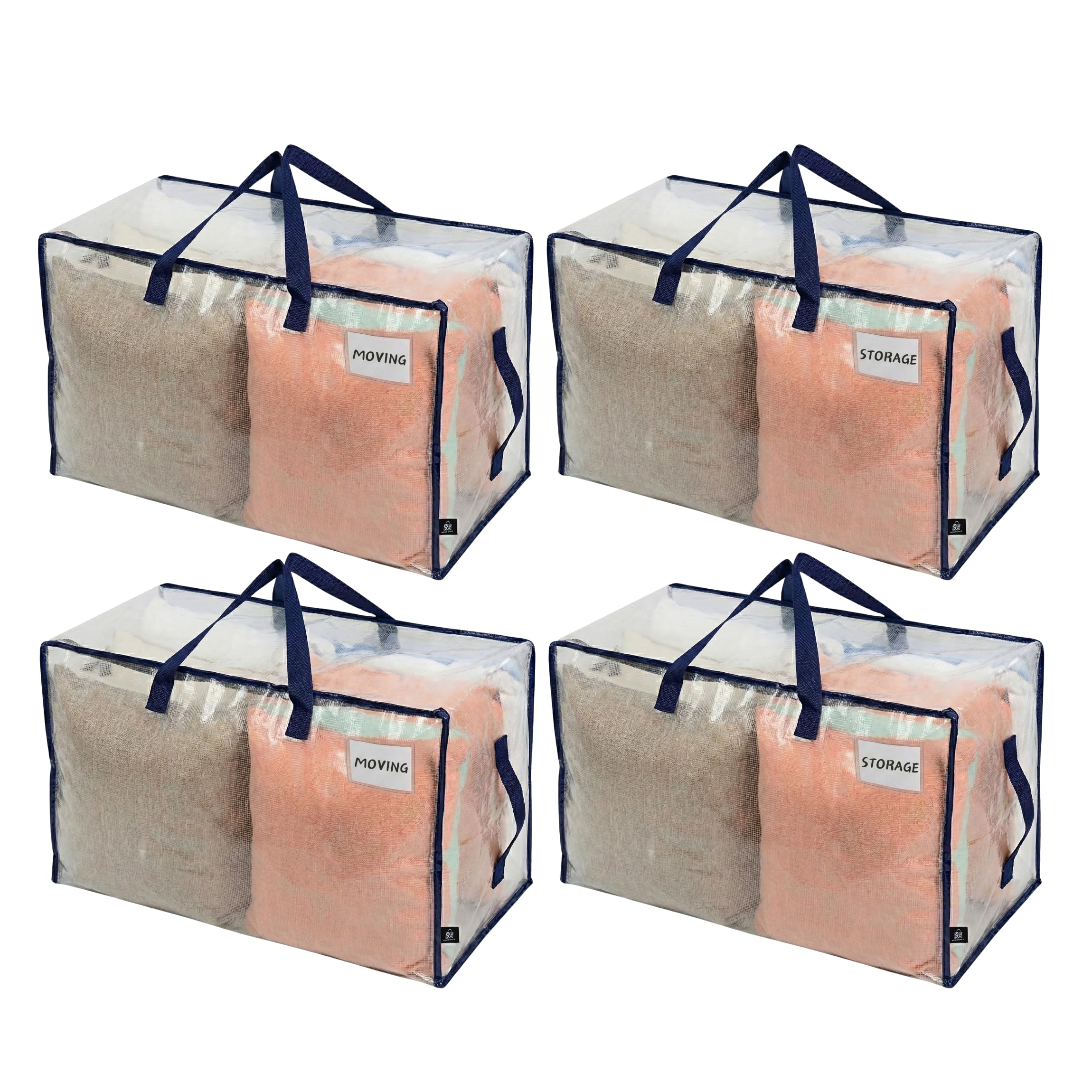 Heavy Duty Oversized Storage Bag Moving Travel Camping Dorm Storage Tote Organizer Reusable Packing Bag