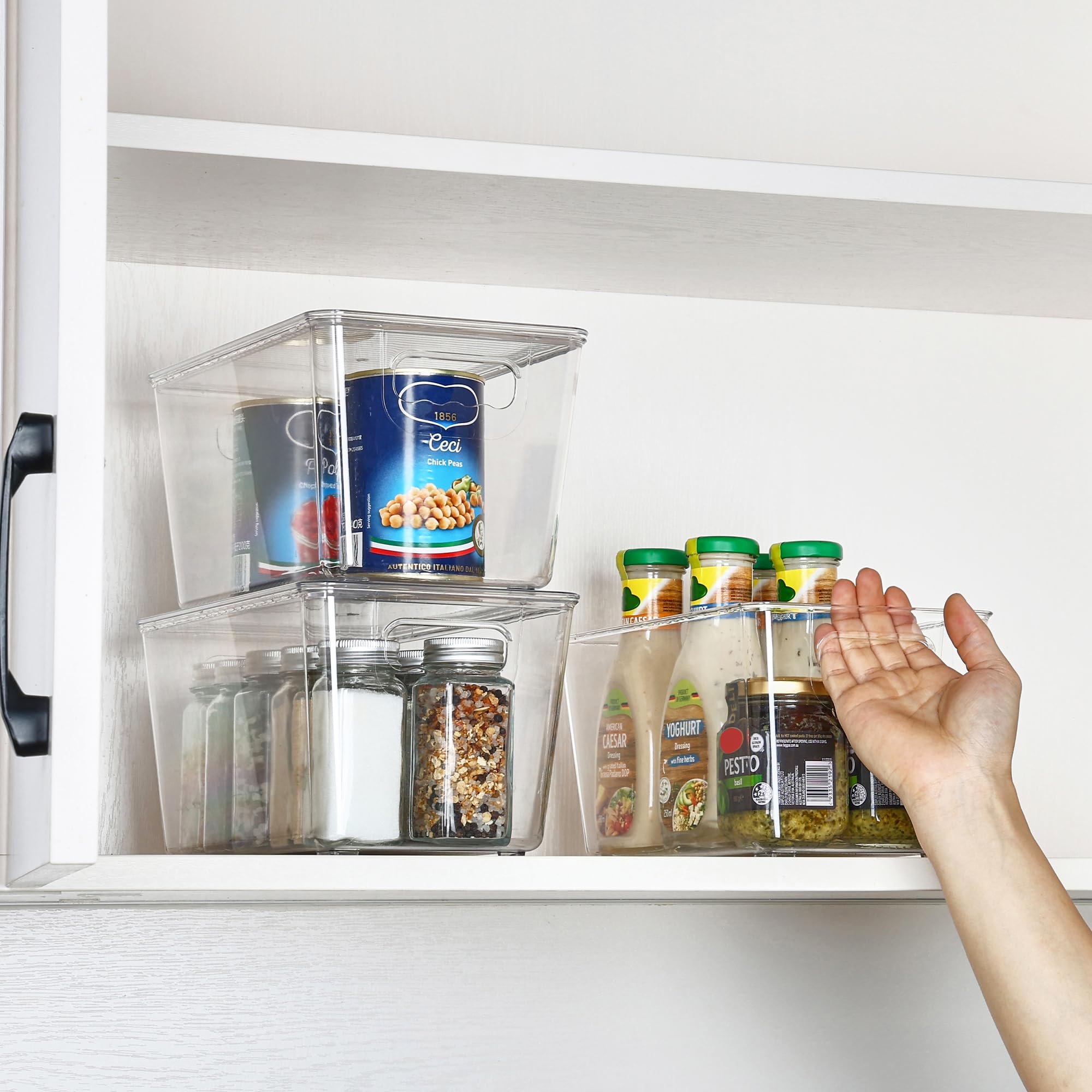 Stackable Storage Bins with Lids
