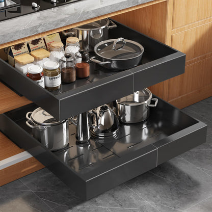 Expandable Pull Out Cabinet Organizer Slide Out Drawer Kitchen Cabinet Storage Rack