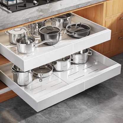 Expandable Pull Out Cabinet Organizer Slide Out Drawer Kitchen Cabinet Storage Rack