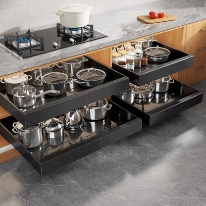 Expandable Pull Out Cabinet Organizer Slide Out Drawer Kitchen Cabinet Storage Rack