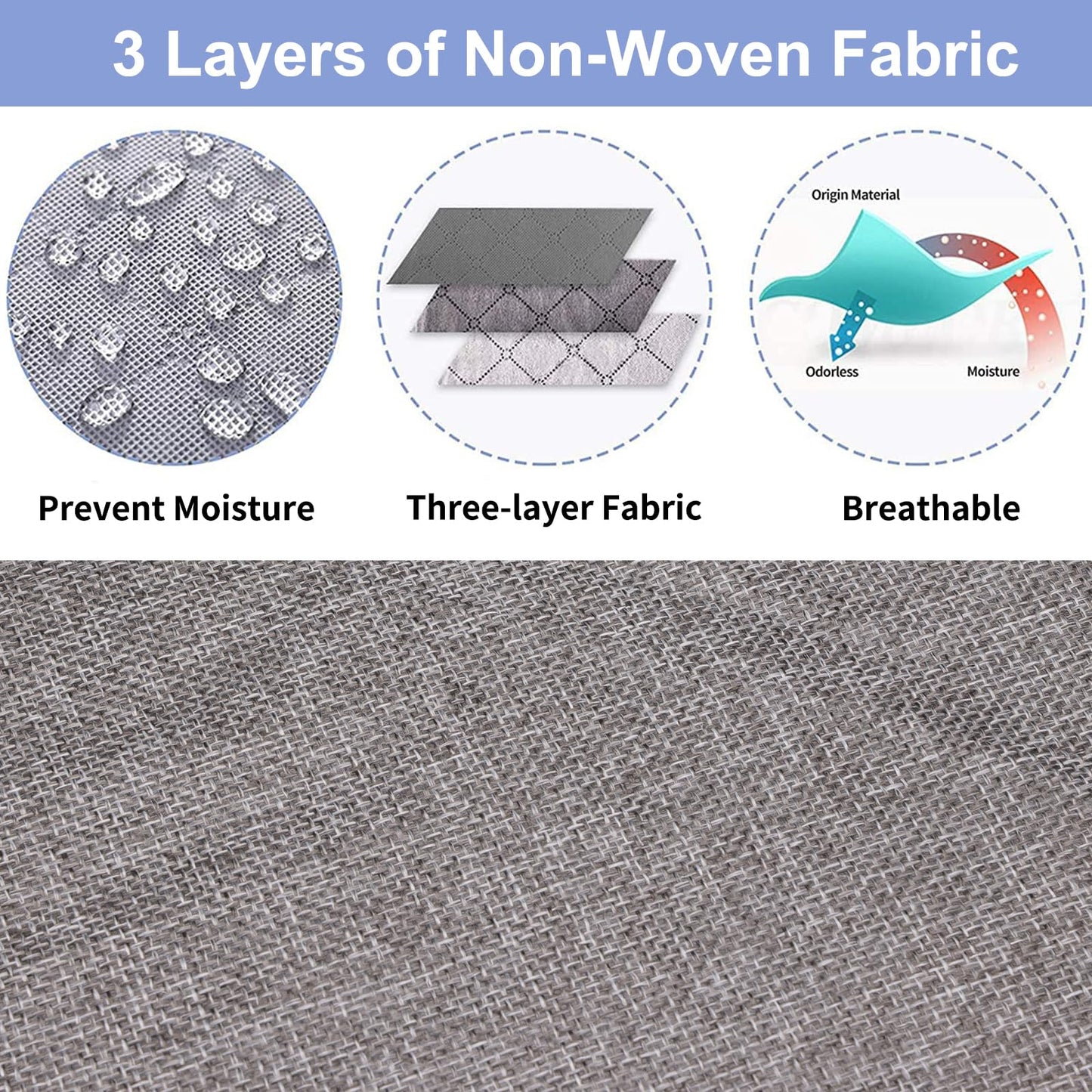 Under Bed Storage Containers 4 Pack Low Profile Clothes Storage Bins with Reinforced Sidewalls and Bottom