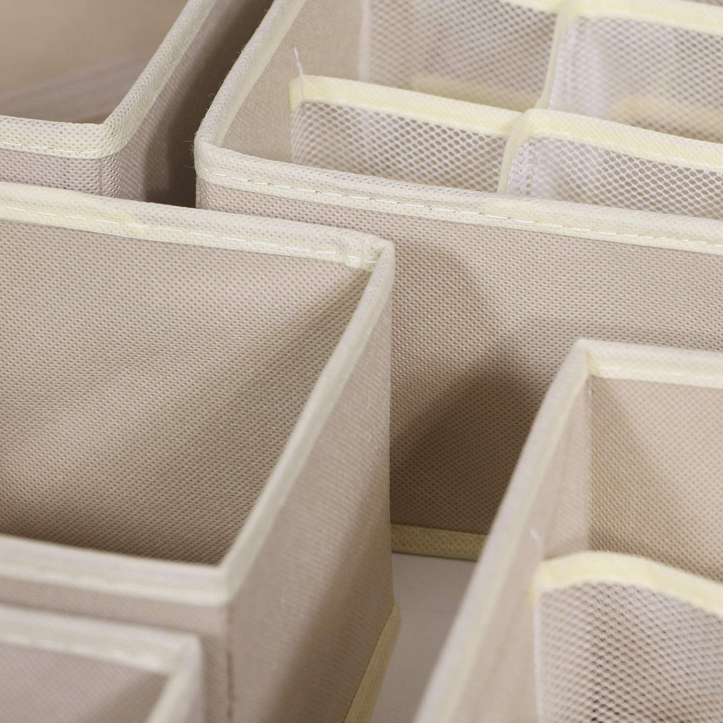 Foldable Drawer Organizer Clothes Storage Bins Fabric Closet Storage Boxes Set of 12