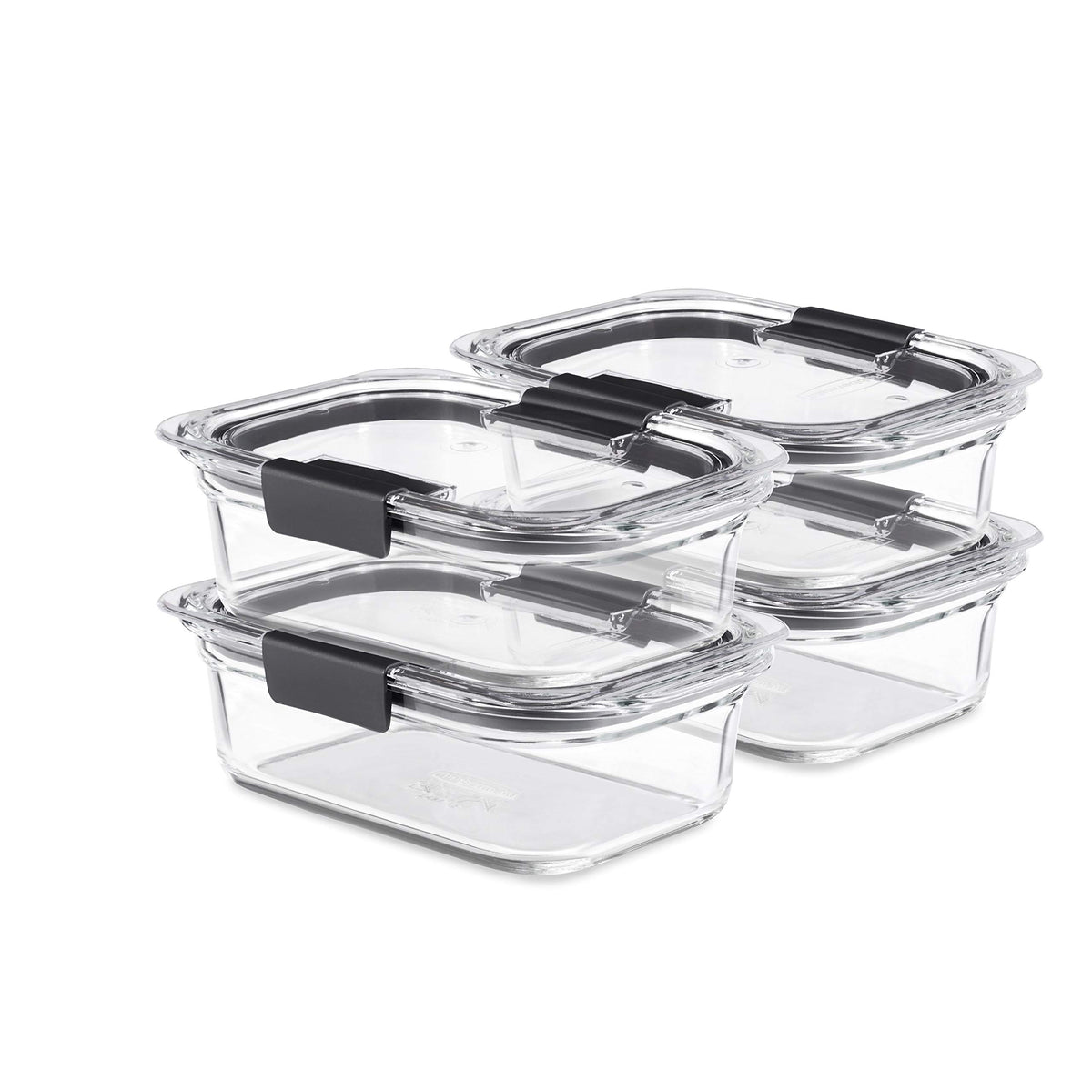 Glass Food Storage Containers Set of 9, Leak-Proof, BPA-Free, Clear