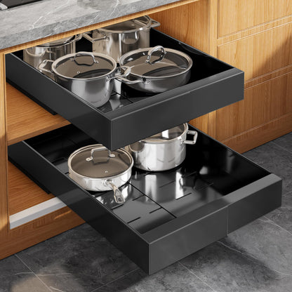 Expandable Pull Out Cabinet Organizer Slide Out Drawer Kitchen Cabinet Storage Rack