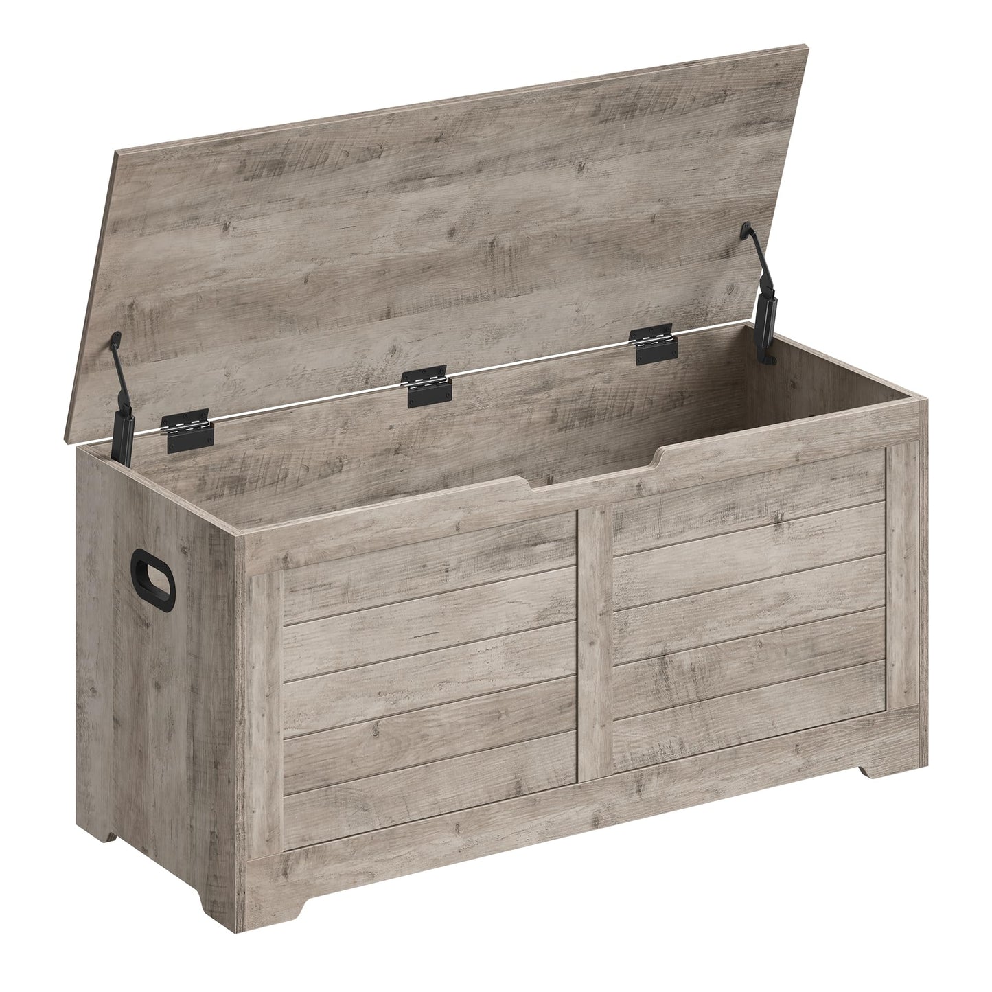 VASAGLE Storage Chest, Storage Trunk with 2 Safety Hinges, Storage Bench