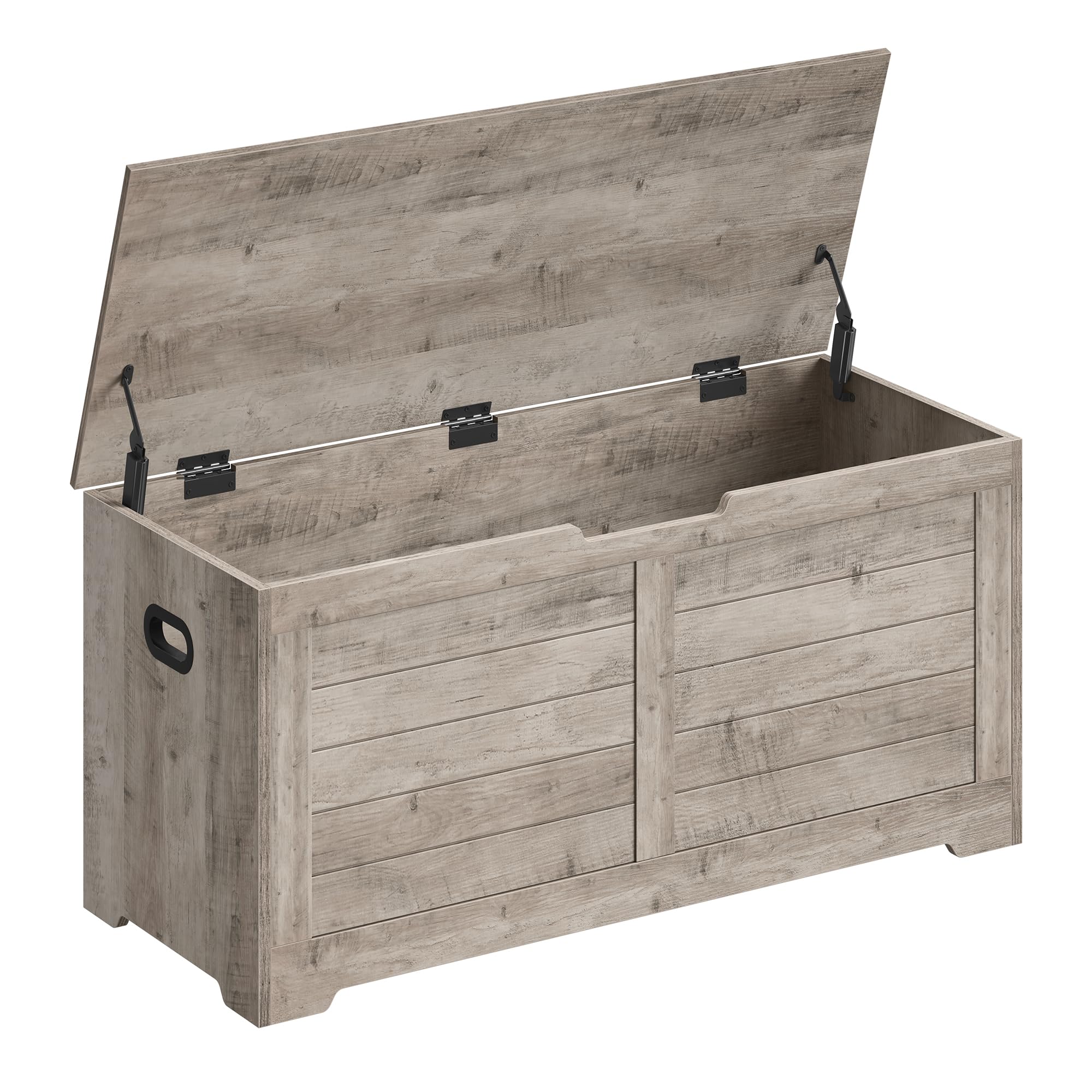 VASAGLE Storage Chest, Storage Trunk with 2 Safety Hinges, Storage Bench