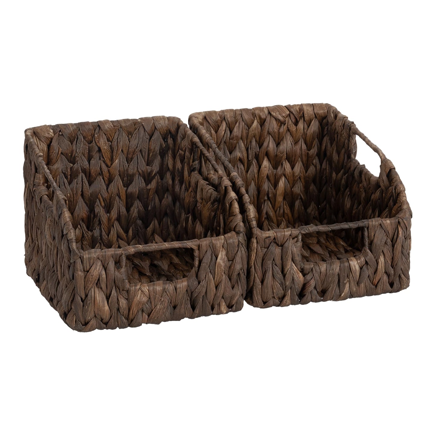 Wicker Storage Baskets Pantry Organizers Storage Basket 2 Pack