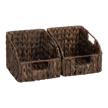 Wicker Storage Baskets Pantry Organizers Storage Basket 2 Pack