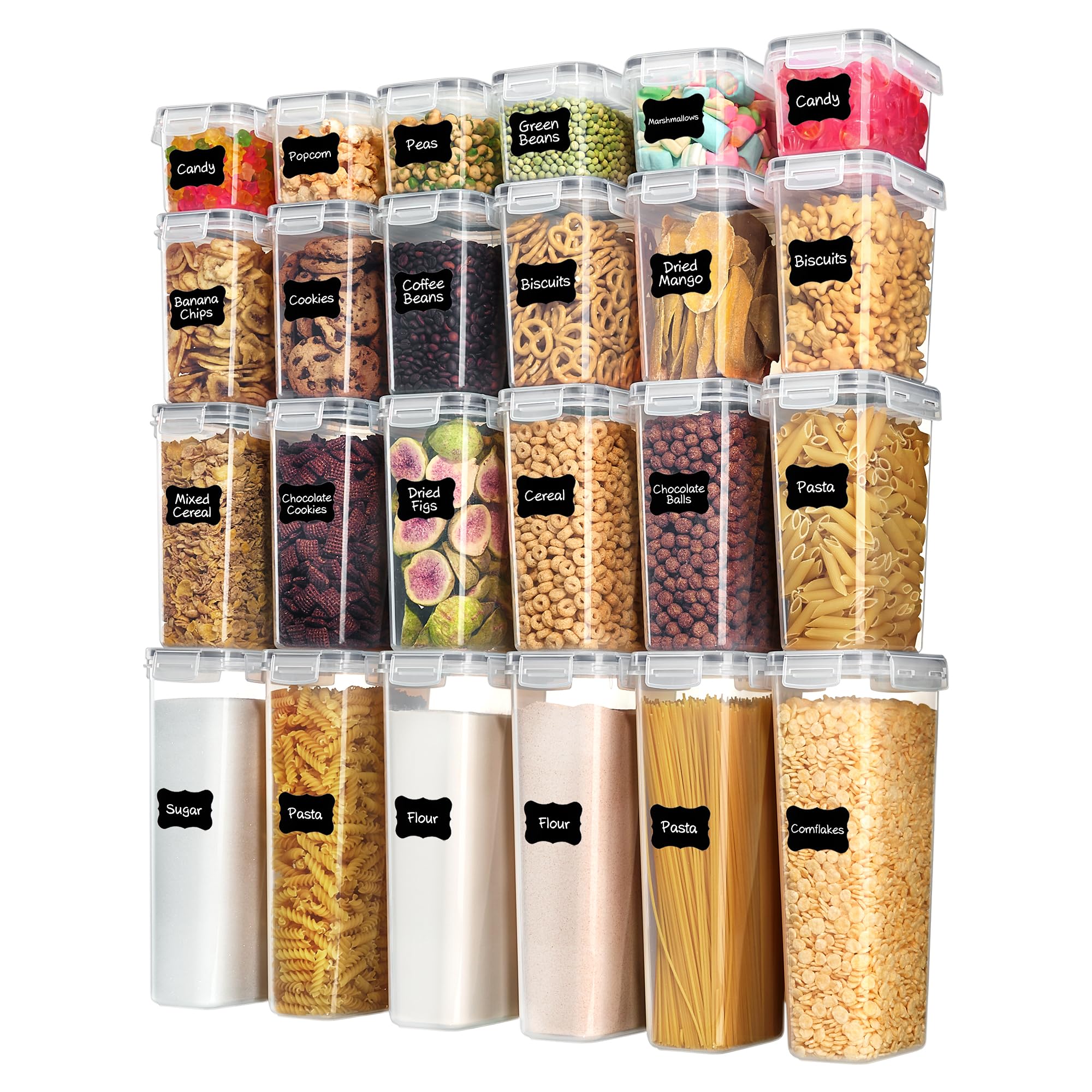 Airtight Food Storage Containers Set with Lids, BPA-Free