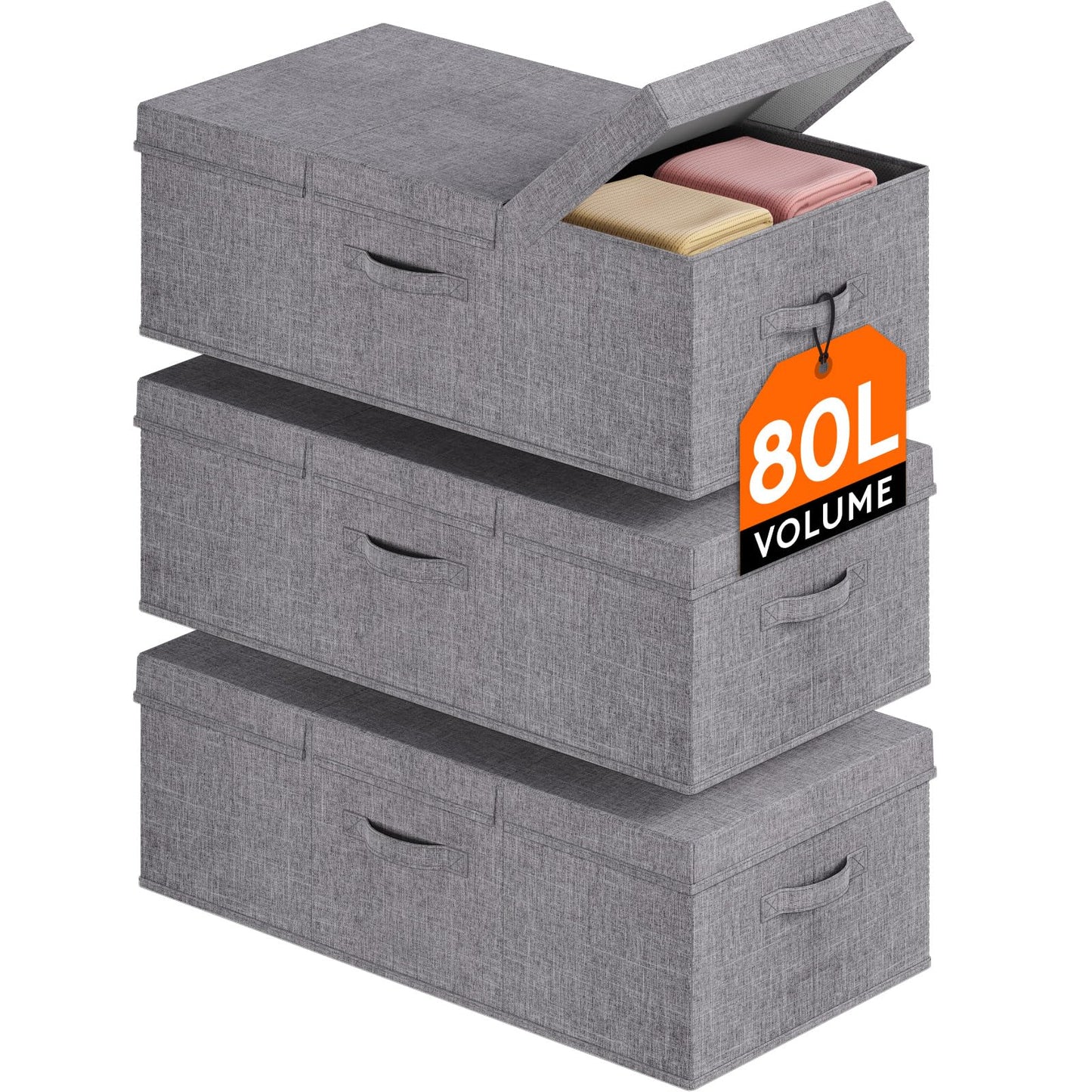 Under Bed Storage Containers Clothes Shoes Blankets Storage Organizer Drawer Bin with Lids