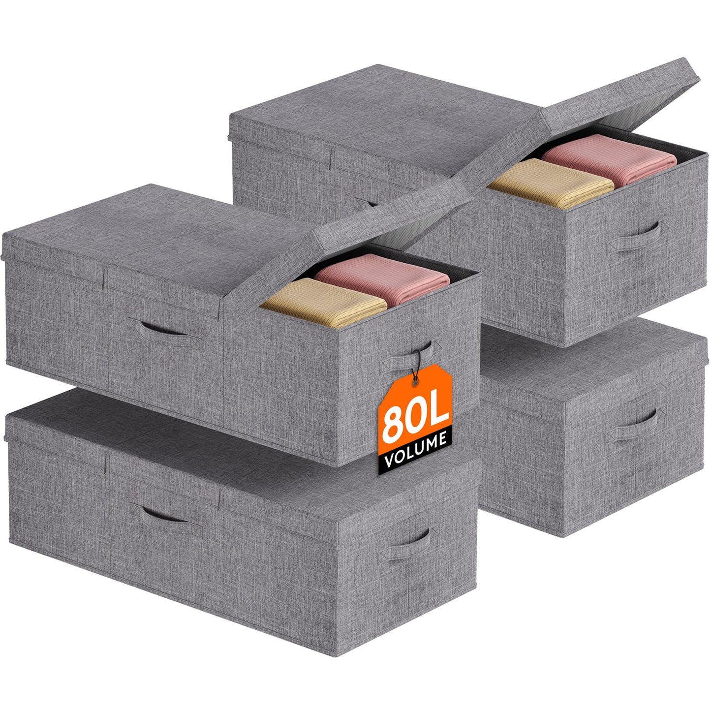 Under Bed Storage Containers Clothes Shoes Blankets Storage Organizer Drawer Bin with Lids