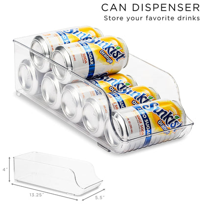 Clear Fridge Organizer Bins Refrigerator Storage Bins Home Pantry Kitchen Laundry Bathroom Organizer Clear Stackable Storage Containers