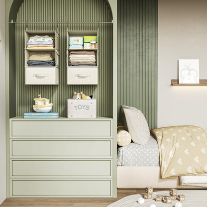 Hanging Closet Organizer Shelves with Drawers Closet Storage Organizer with Shelves and Compartments