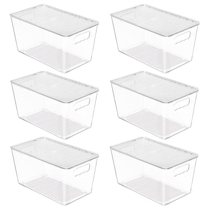 Stackable Storage Bins with Lids