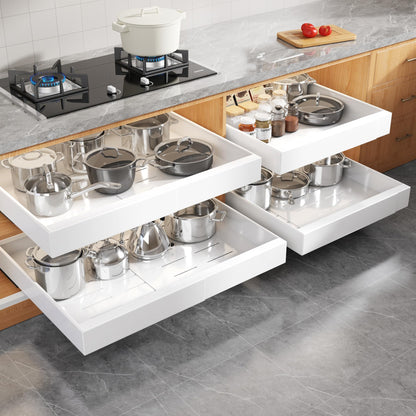 Expandable Pull Out Cabinet Organizer Slide Out Drawer Kitchen Cabinet Storage Rack