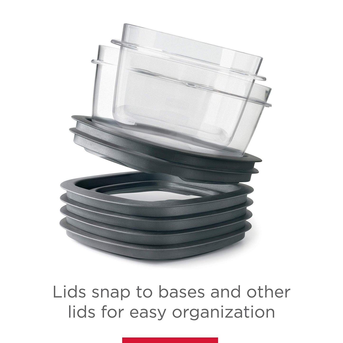 Food Storage Container Set, 10-Piece, BPA-Free, Microwave & Dishwasher Safe, Grey