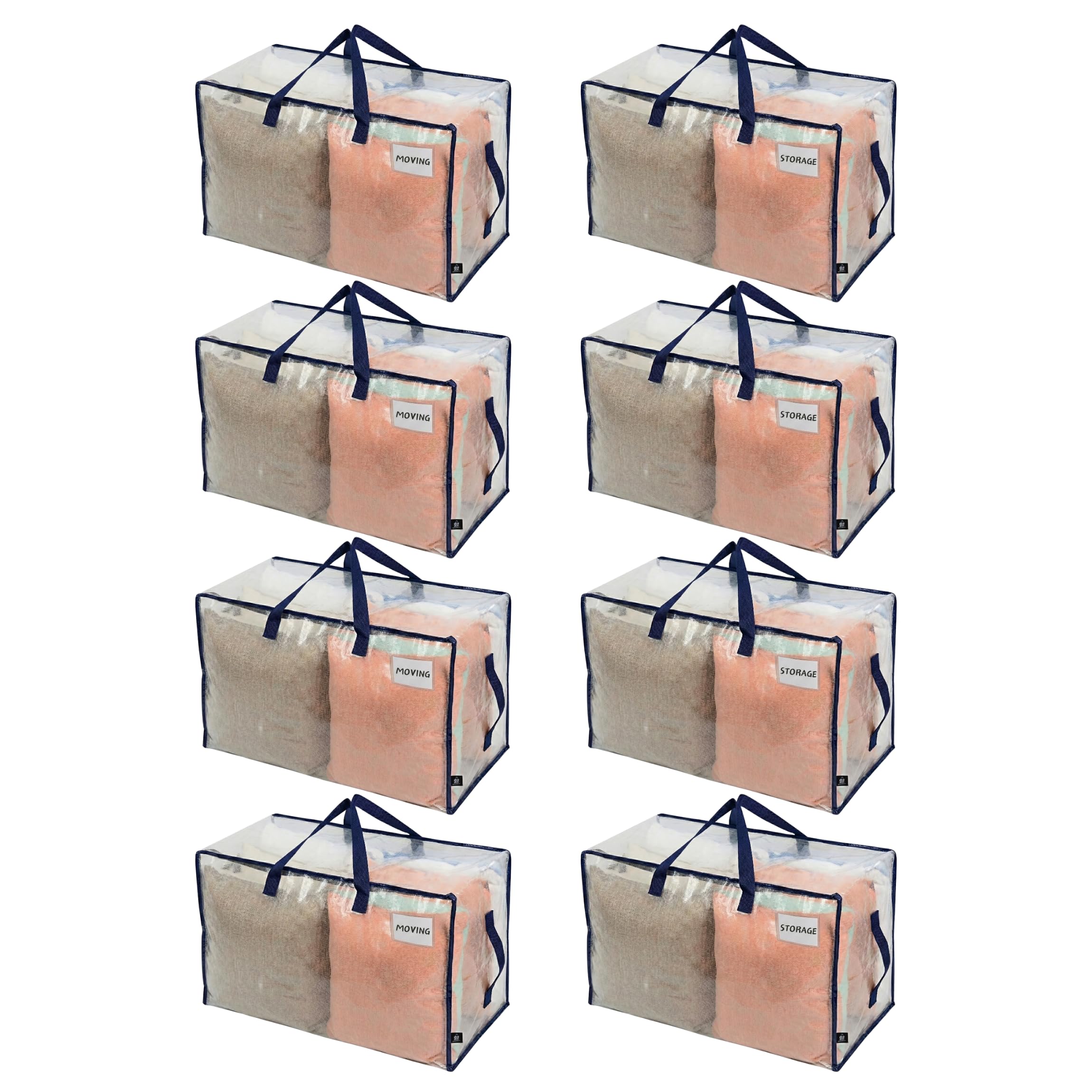 Heavy Duty Oversized Storage Bag Moving Travel Camping Dorm Storage Tote Organizer Reusable Packing Bag