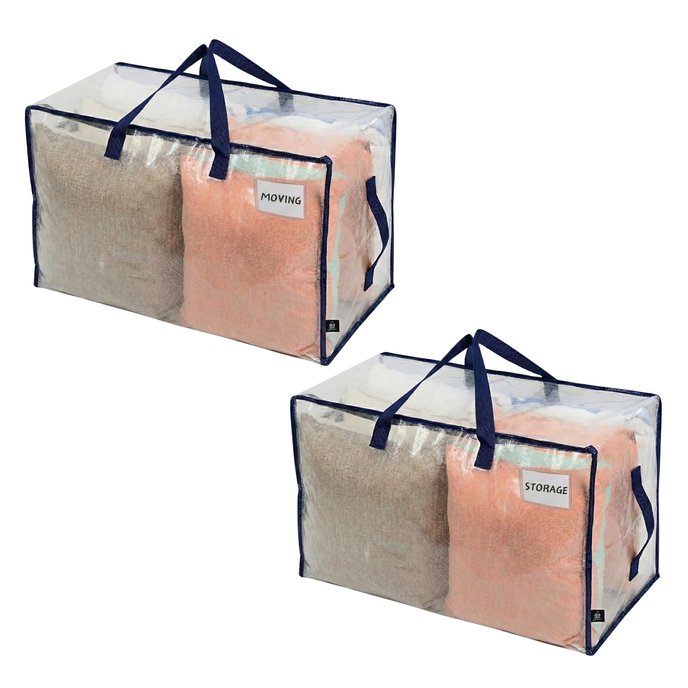 Heavy Duty Oversized Storage Bag Moving Travel Camping Dorm Storage Tote Organizer Reusable Packing Bag