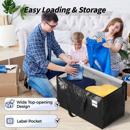 Extra Large Heavy Duty Moving Bags Storage Bags with Lids Storage Organizer Containers