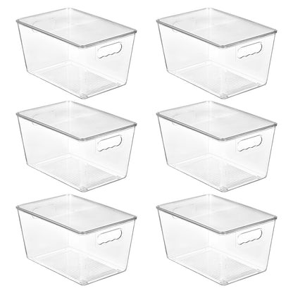 Stackable Storage Bins with Lids