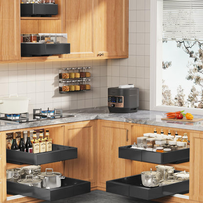 Pull Out Cabinet Organizer Slide Out Drawer Kitchen Cabinet Storage Rack Upgrade Rails System