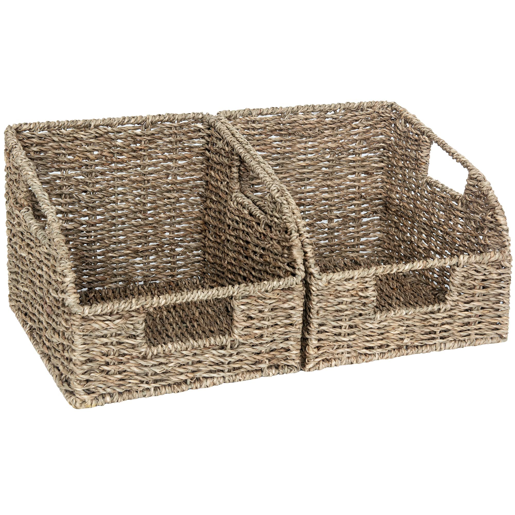 Wicker Storage Baskets Pantry Organizers Storage Basket 2 Pack