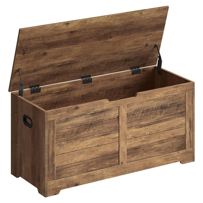 VASAGLE Storage Chest, Storage Trunk with 2 Safety Hinges, Storage Bench