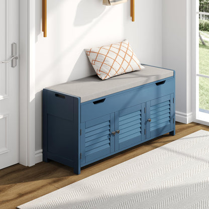 Shoe Storage Bench Lift Top Entryway Storage Bench Organizer Seat with Storage Cabinet