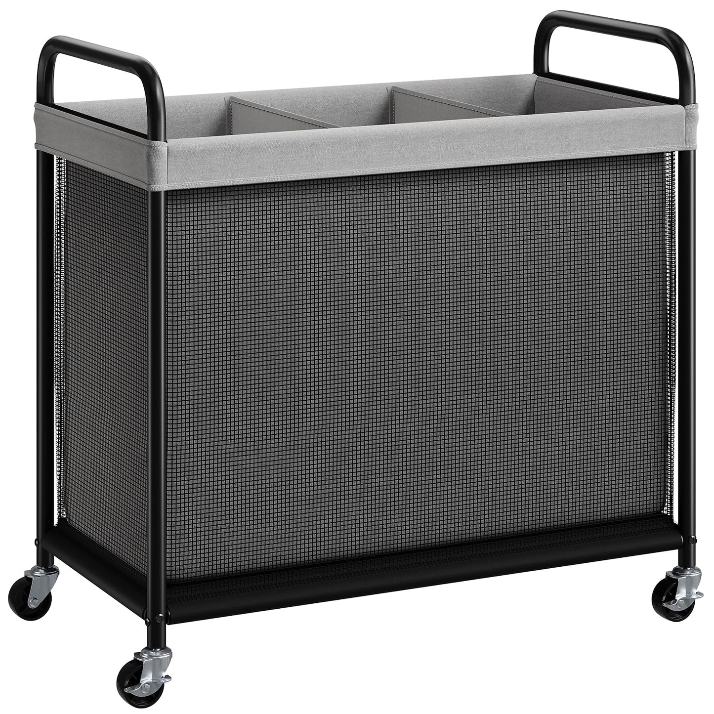 Rolling Laundry Hamper with Wheels Removable Liner Bag Laundry Sorter Clothes Hamper Cart Bedroom Bathroom Dorm Storage Organizer