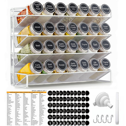 Magnetic Spice Storage Rack Organizer Fridge Kitchen Shelf
