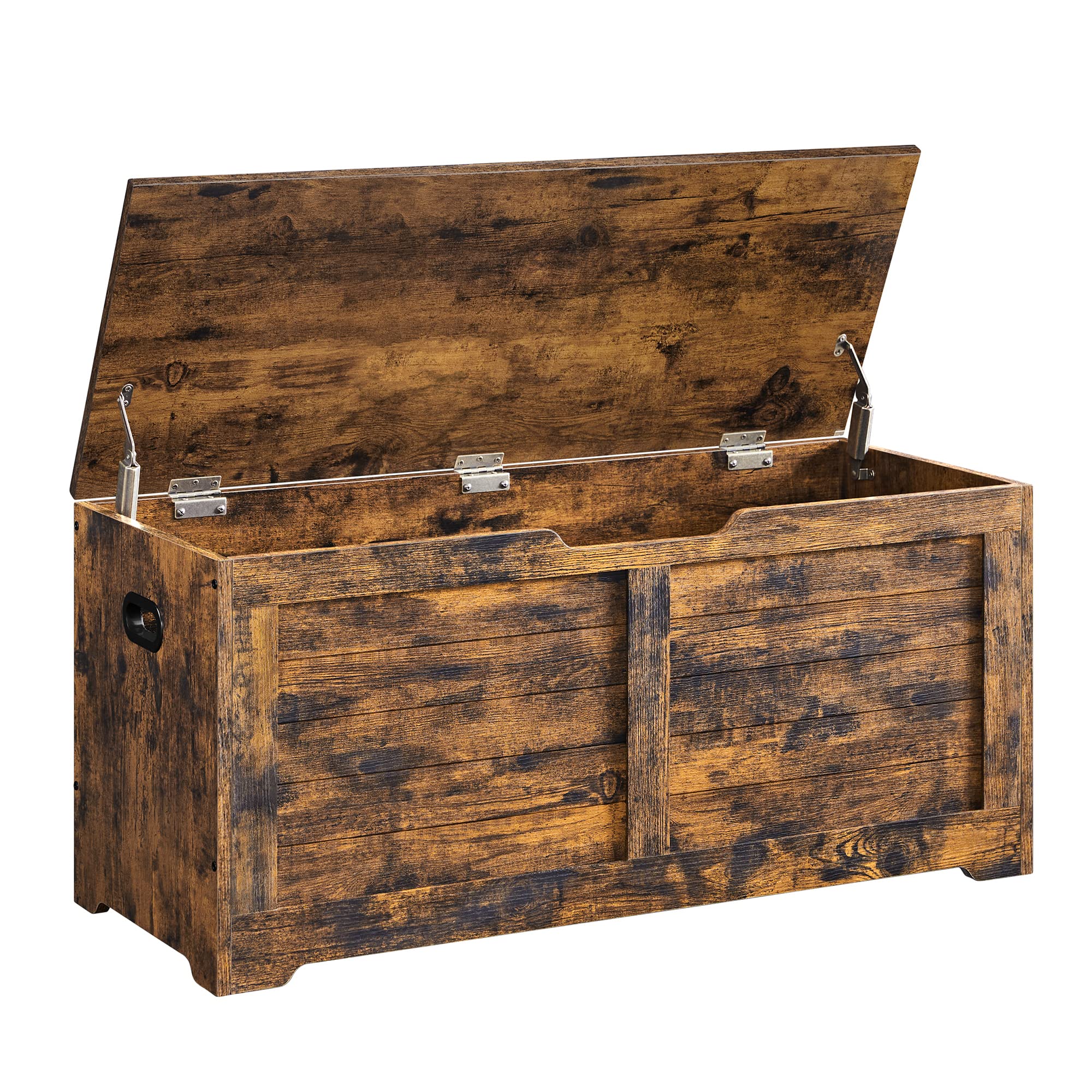 VASAGLE Storage Chest, Storage Trunk with 2 Safety Hinges, Storage Bench
